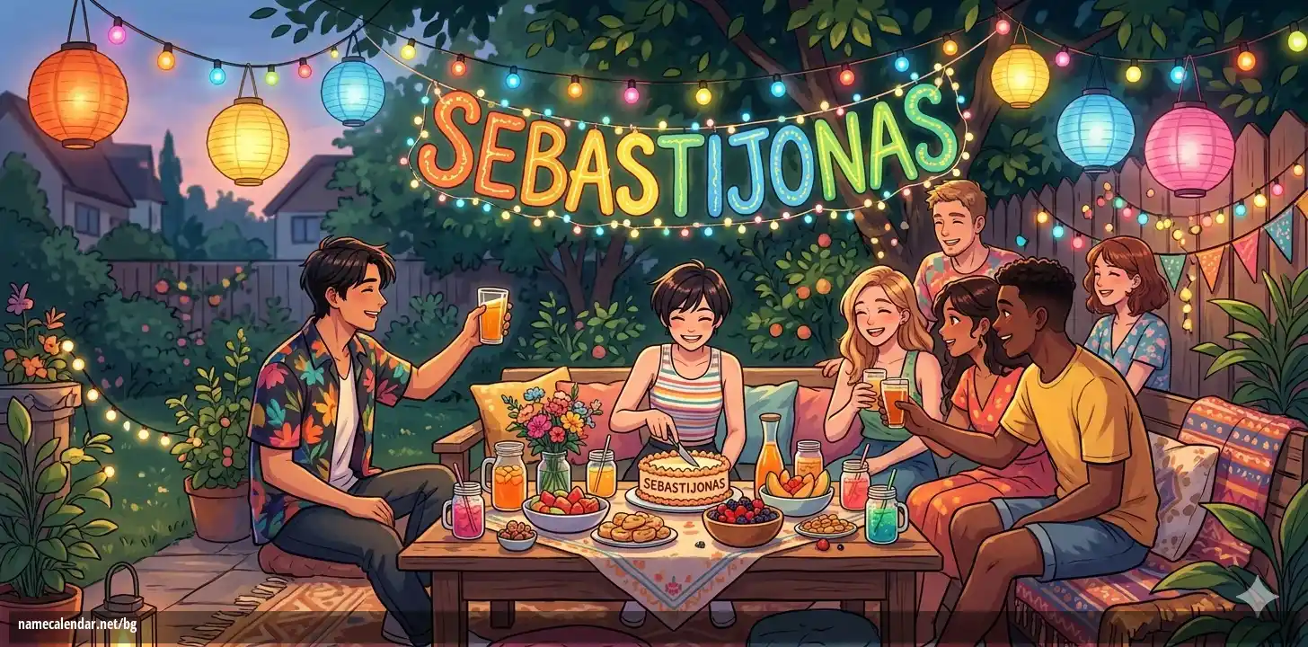 Празнуване на имен ден и име - Sebastijonas