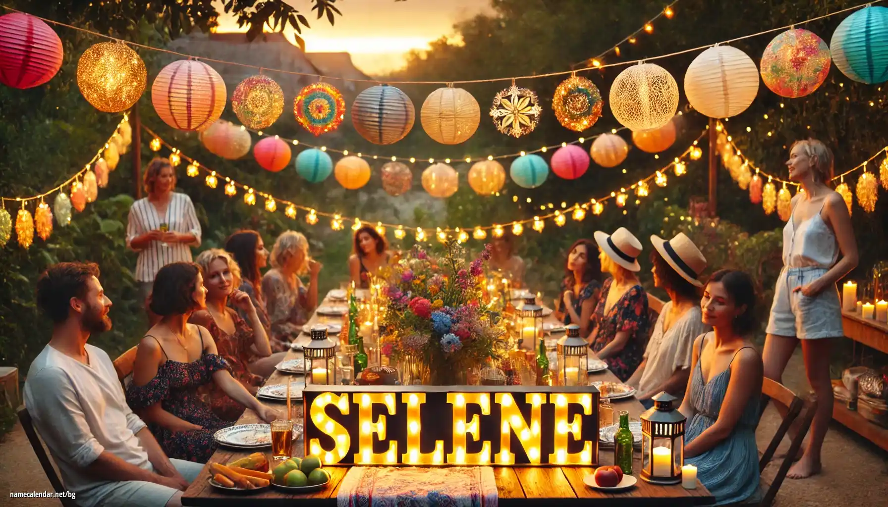 Празнуване на имен ден и име - Selene