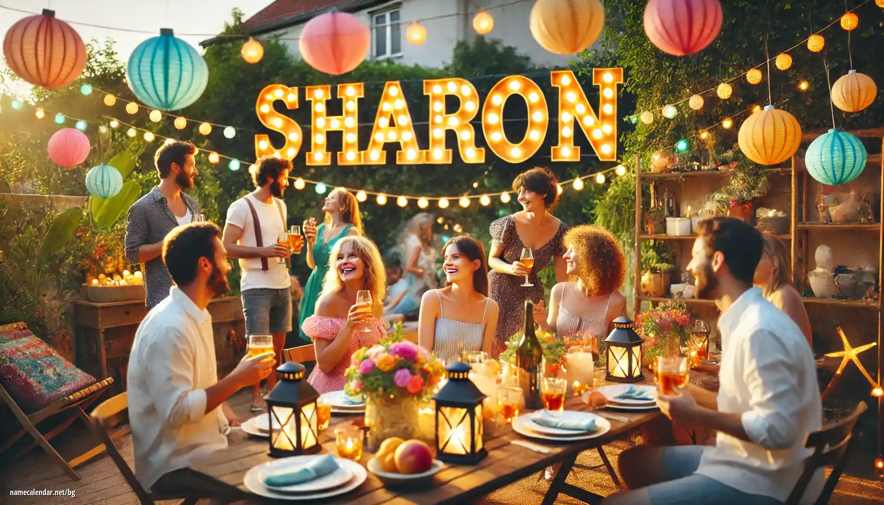 Празнуване на имен ден и име - Sharon