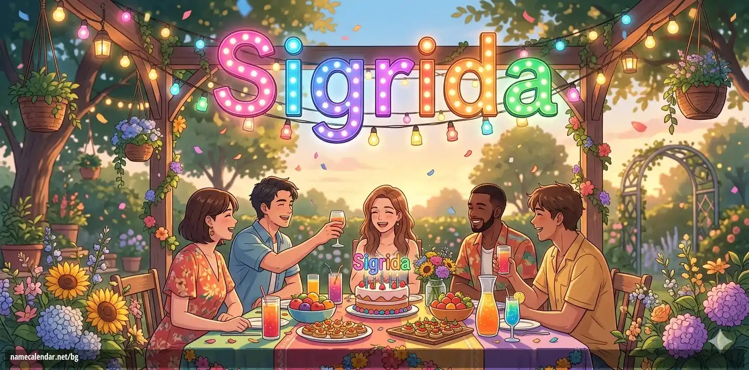 Празнуване на имен ден и име - Sigrida
