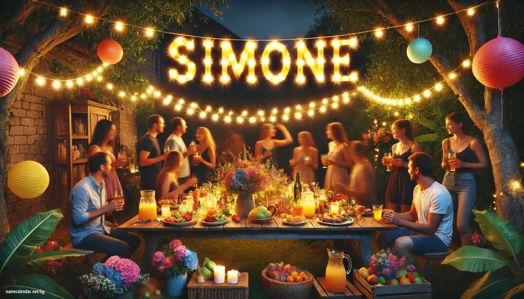 Празнуване на имен ден и име - Simone