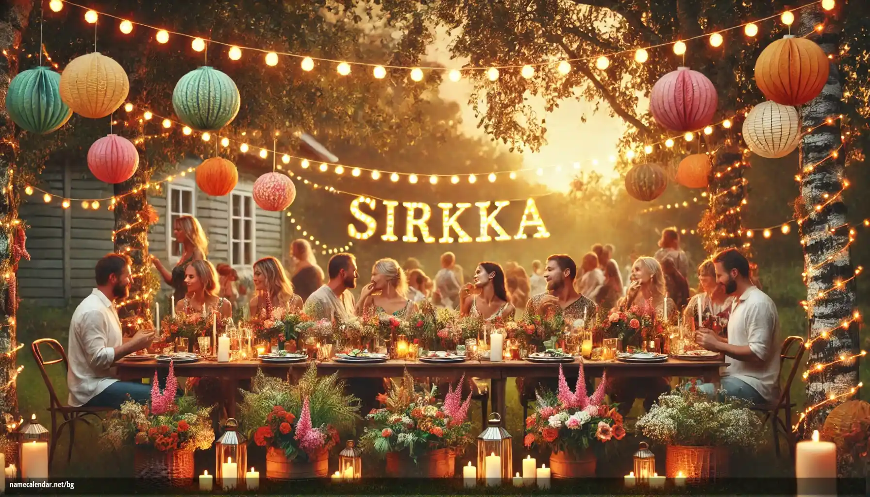Празнуване на имен ден и име - Sirkka