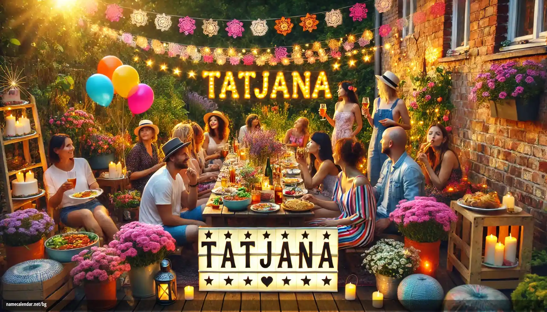 Празнуване на имен ден и име - Tatjana