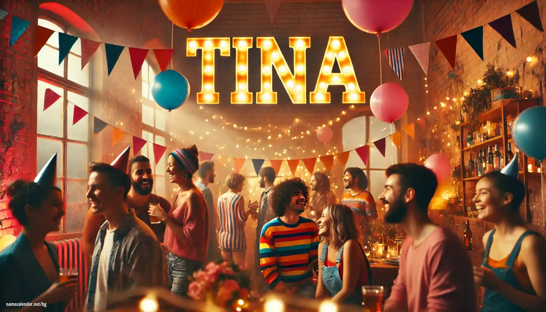 Празнуване на имен ден и име - Tina