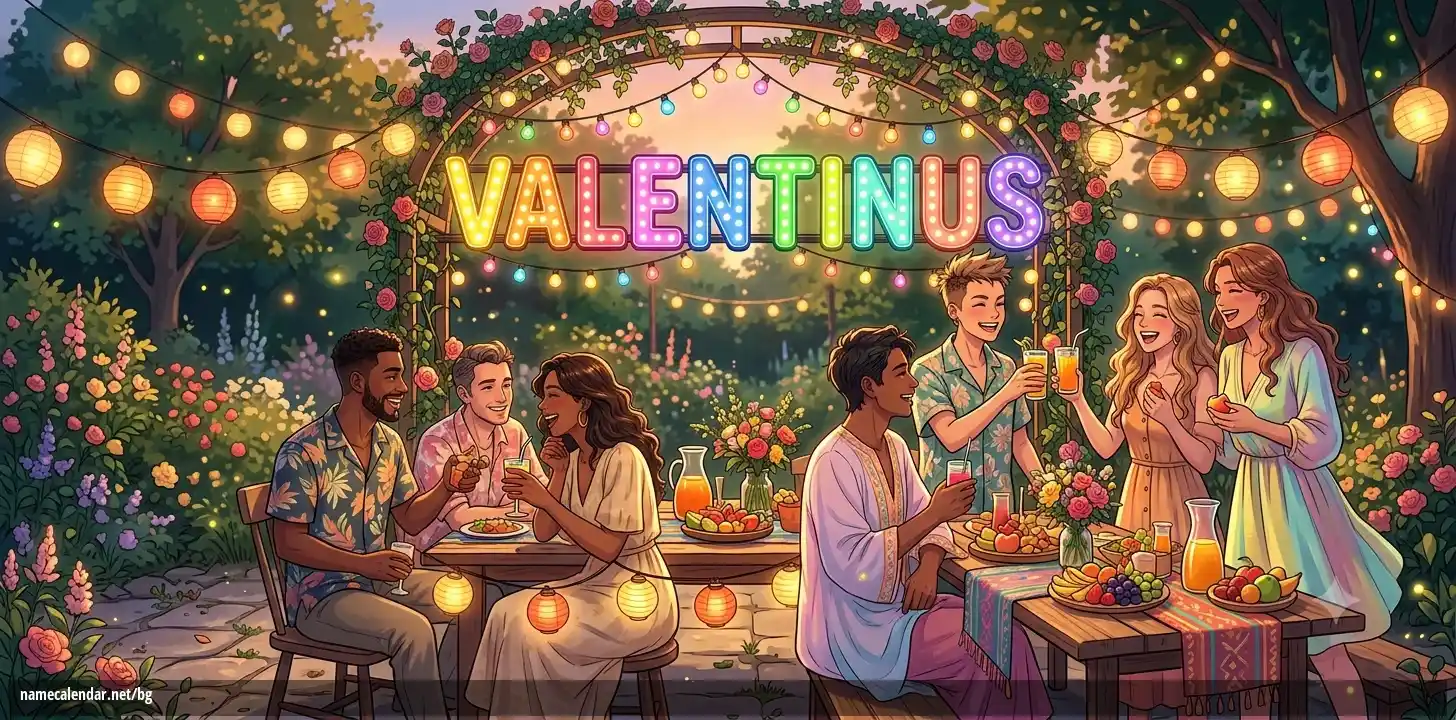 Празнуване на имен ден и име - Valentinus