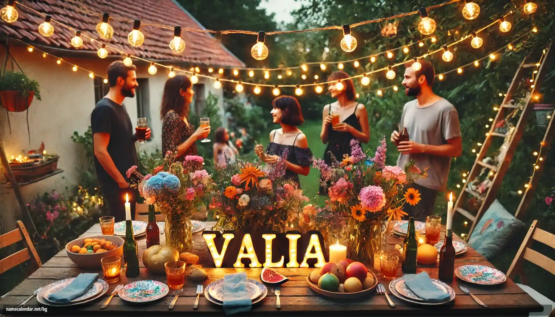 Празнуване на имен ден и име - Valia