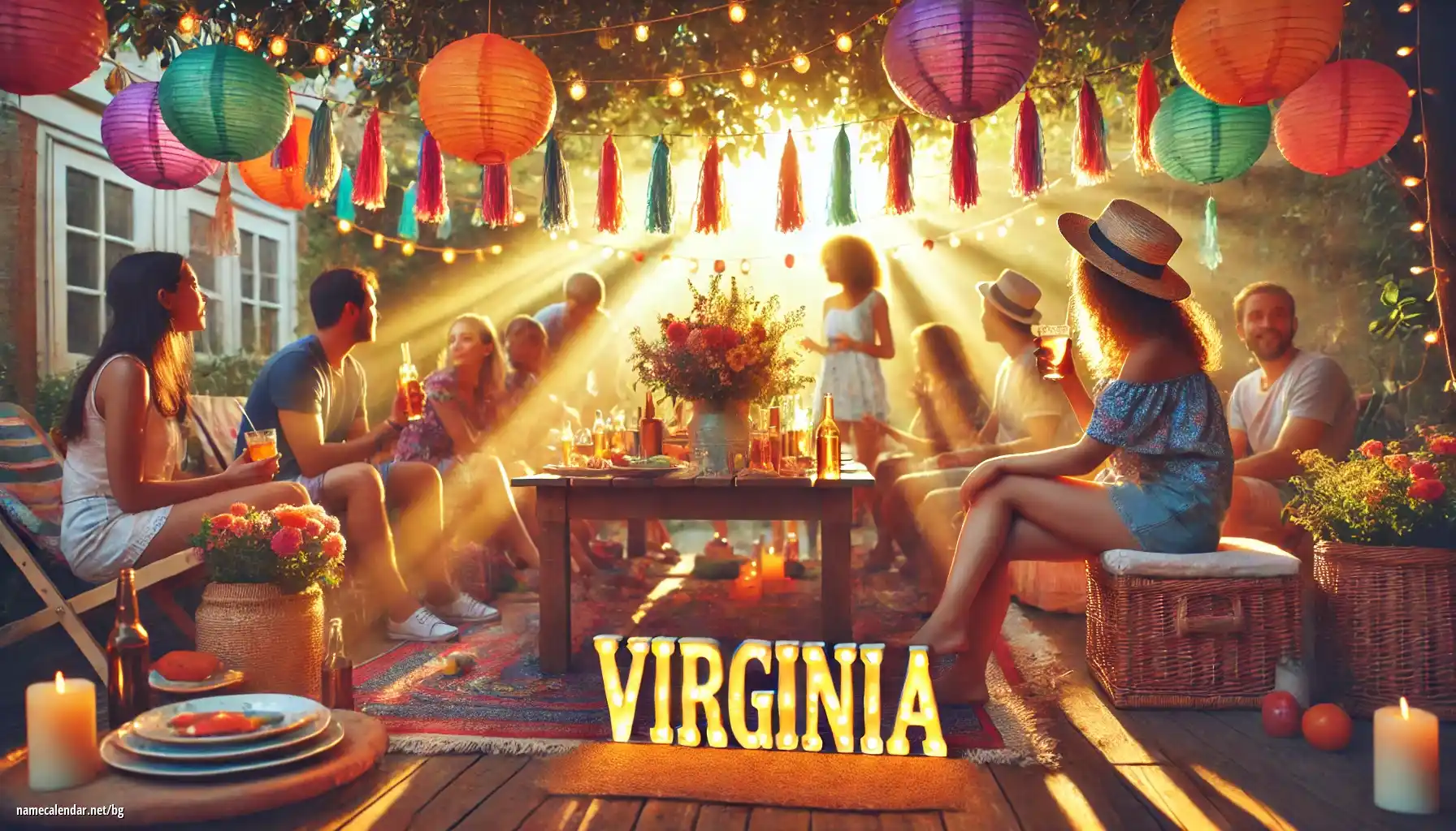 Празнуване на имен ден и име - Virginia