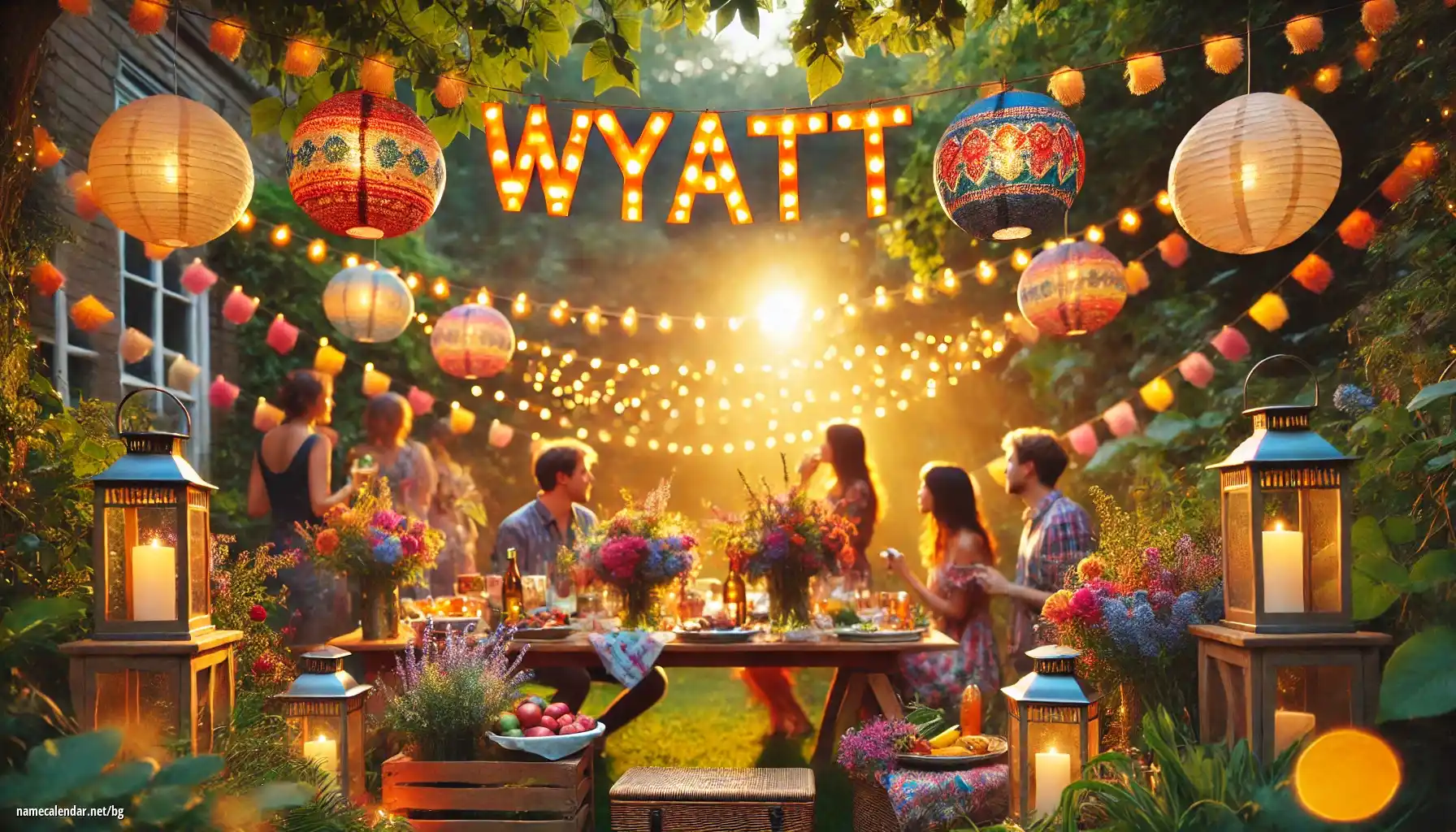 Празнуване на имен ден и име - Wyatt