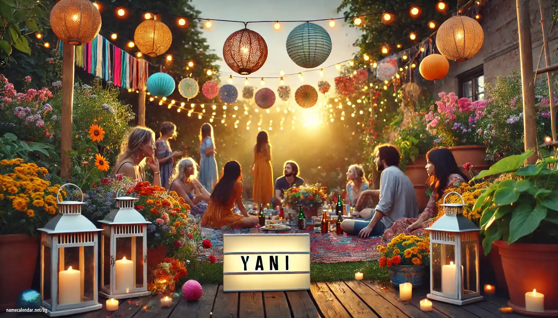 Празнуване на имен ден и име - Yani