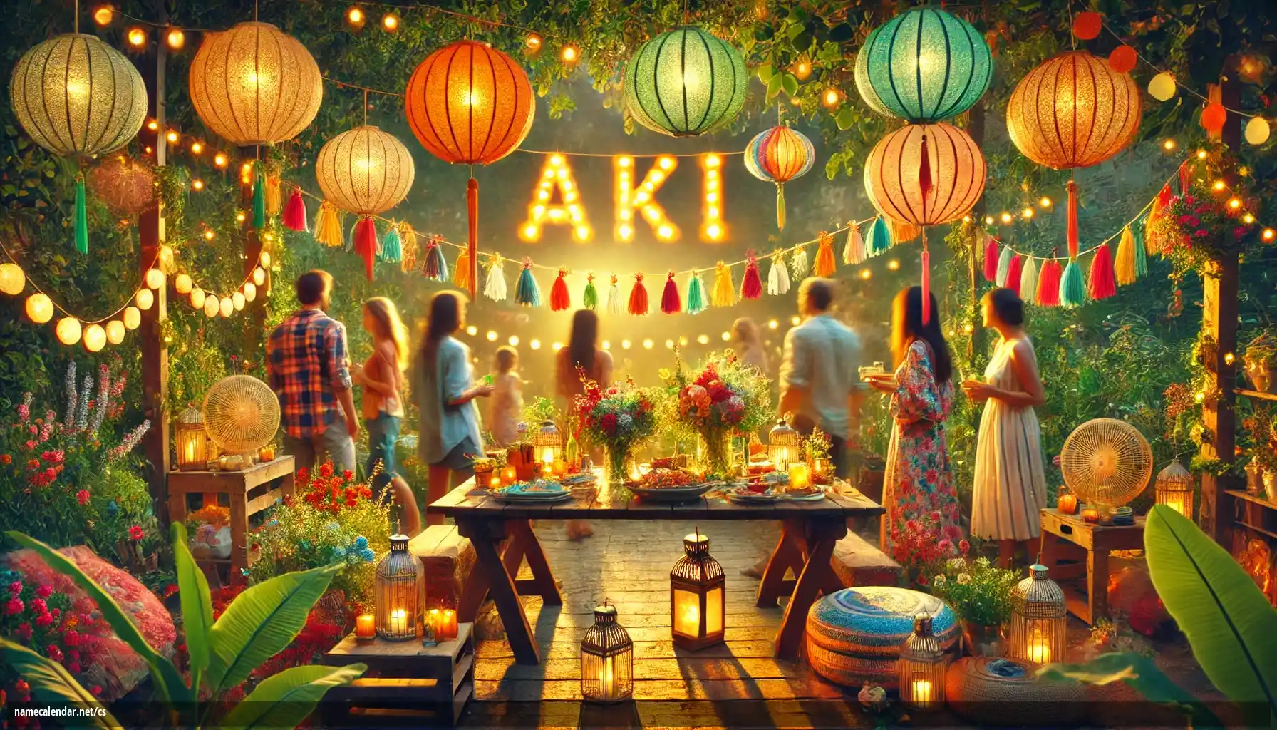 Oslava jmenin a jmenin - Aki