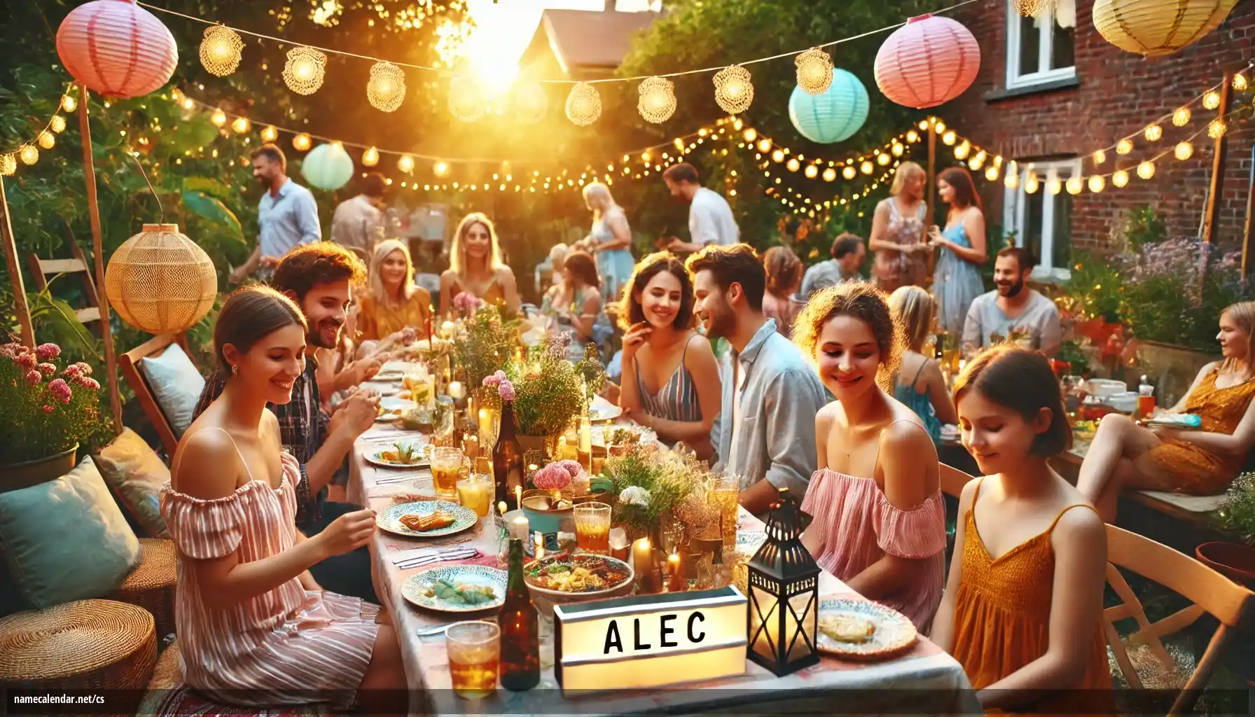 Oslava jmenin a jmenin - Alec