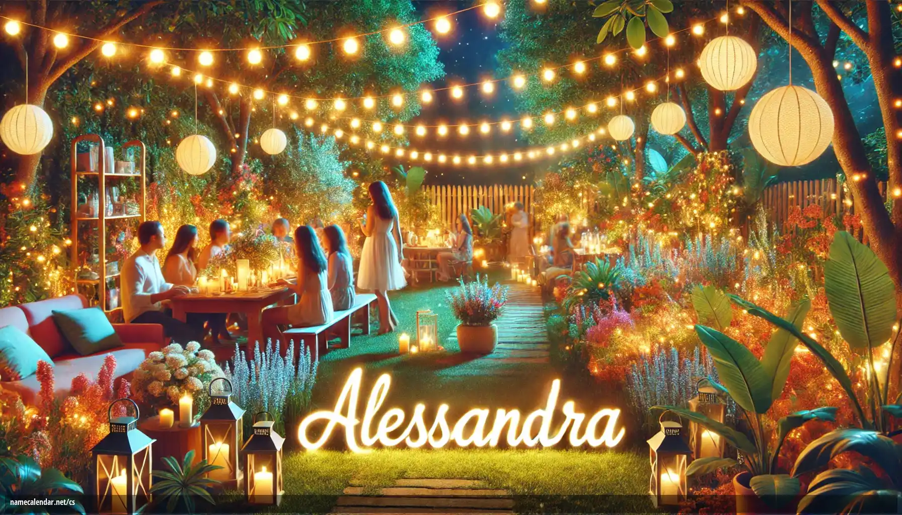 Oslava jmenin a jmenin - Alessandra