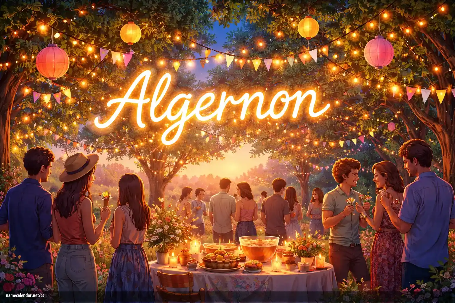 Oslava jmenin a jmenin - Algernon