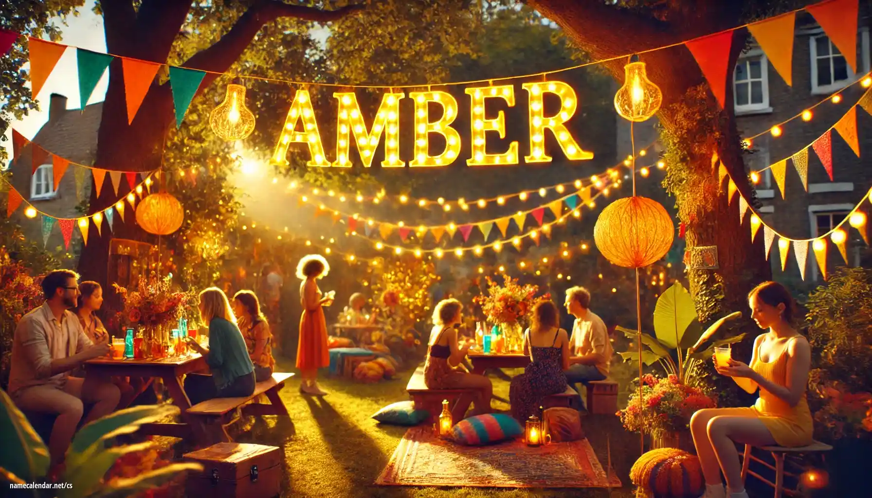 Oslava jmenin a jmenin - Amber