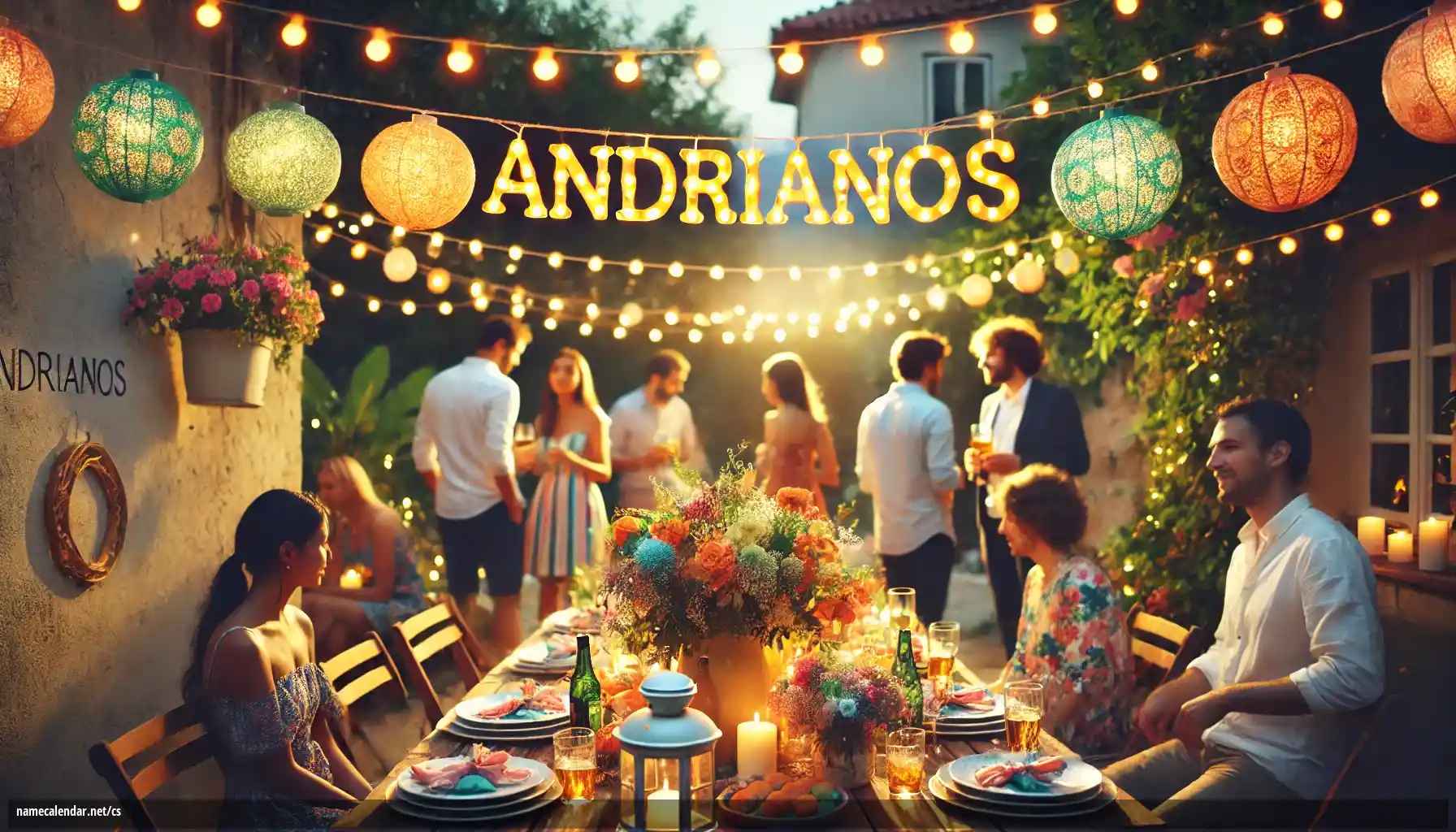 Oslava jmenin a jmenin - Andrianos