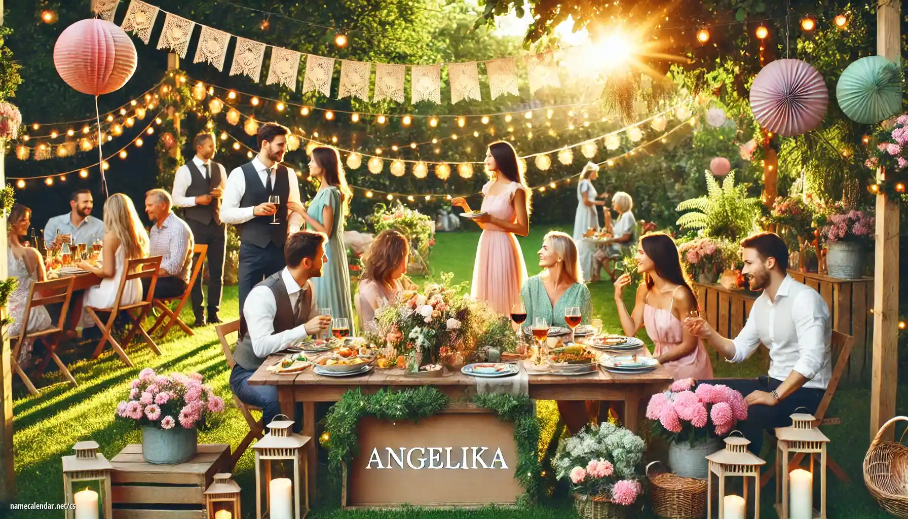Oslava jmenin a jmenin - Angelika