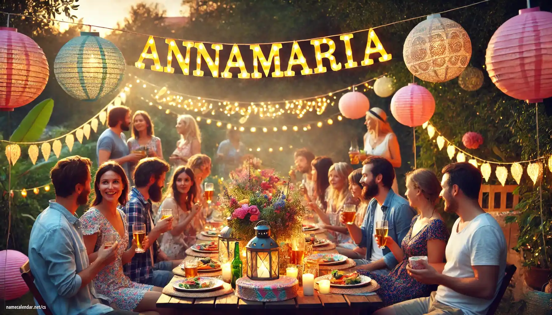 Oslava jmenin a jmenin - Annamaria