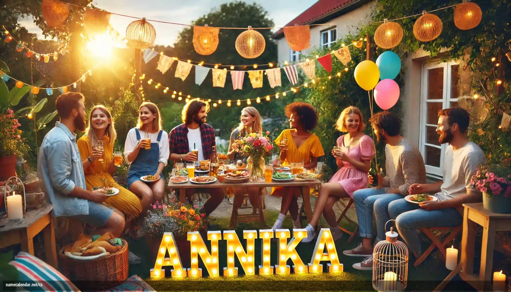 Oslava jmenin a jmenin - Annika