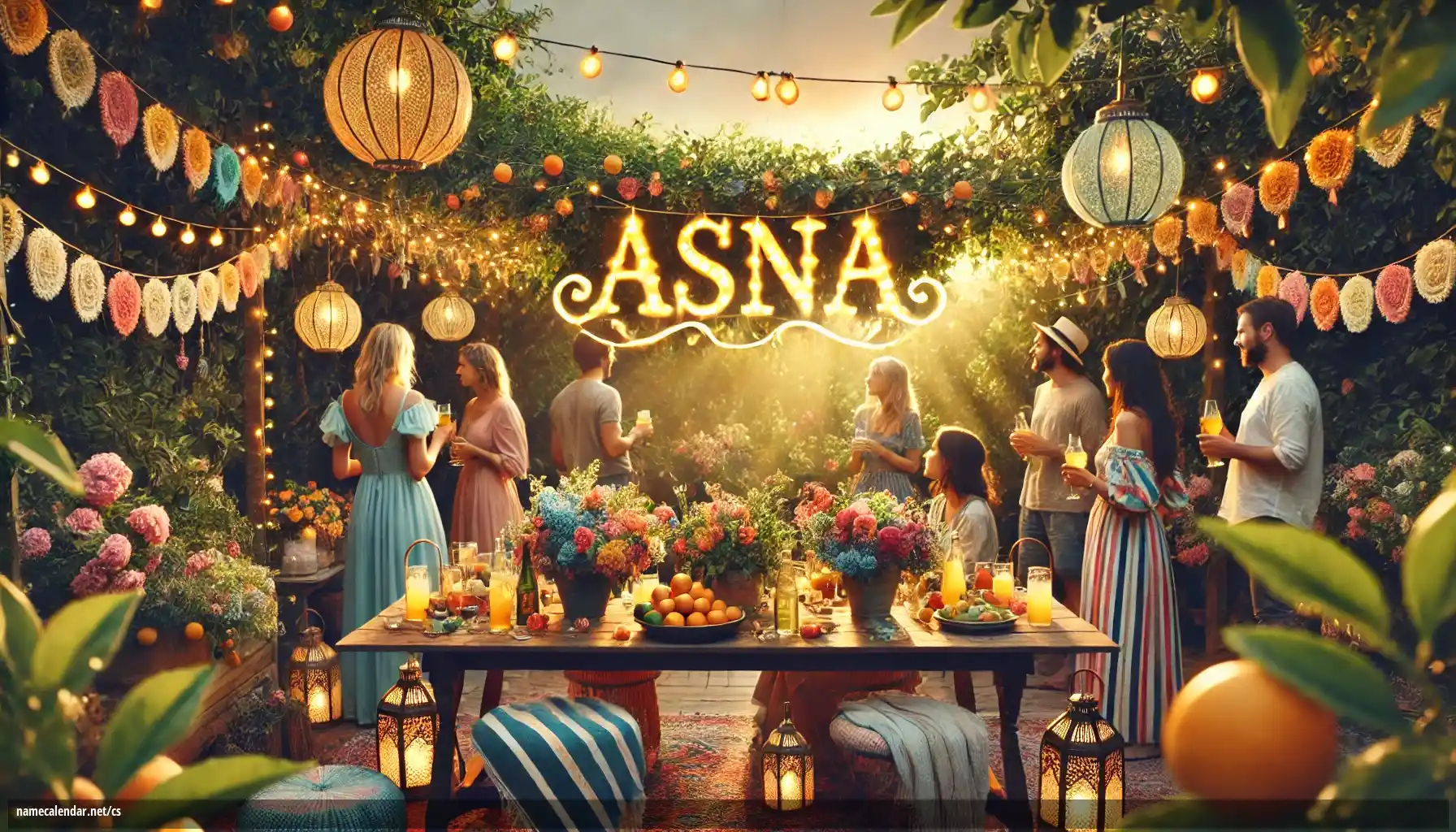 Oslava jmenin a jmenin - Asna