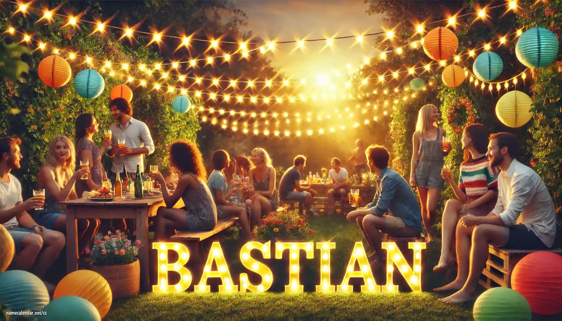 Oslava jmenin a jmenin - Bastian