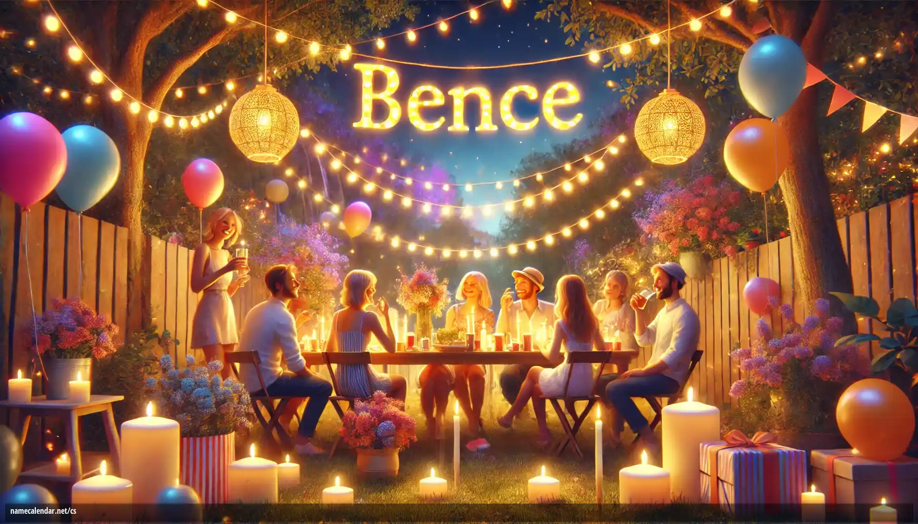 Oslava jmenin a jmenin - Bence