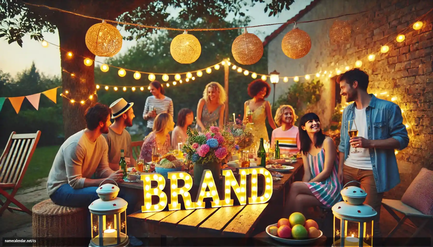 Oslava jmenin a jmenin - Brand