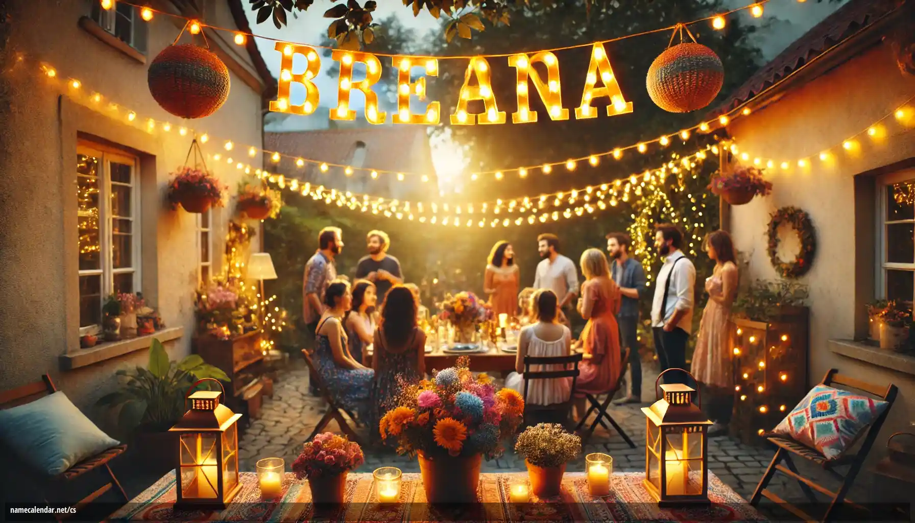 Oslava jmenin a jmenin - Breana