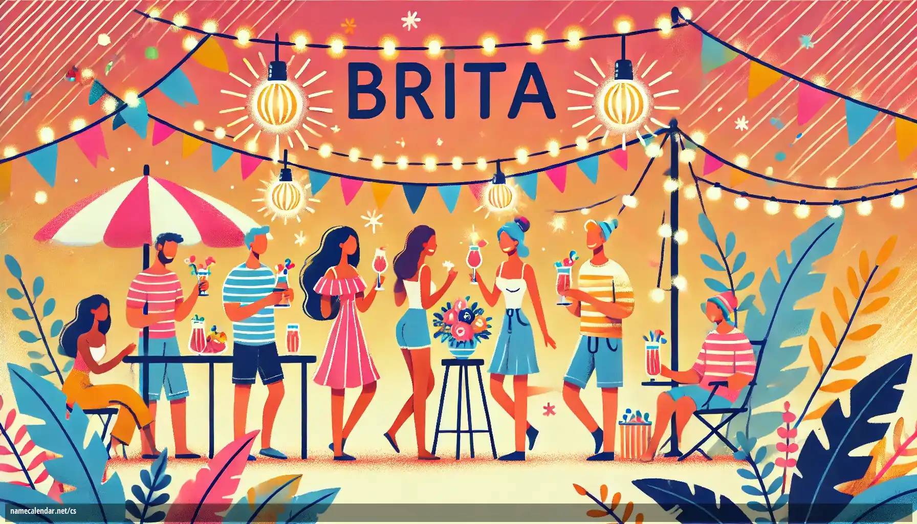 Oslava jmenin a jmenin - Brita