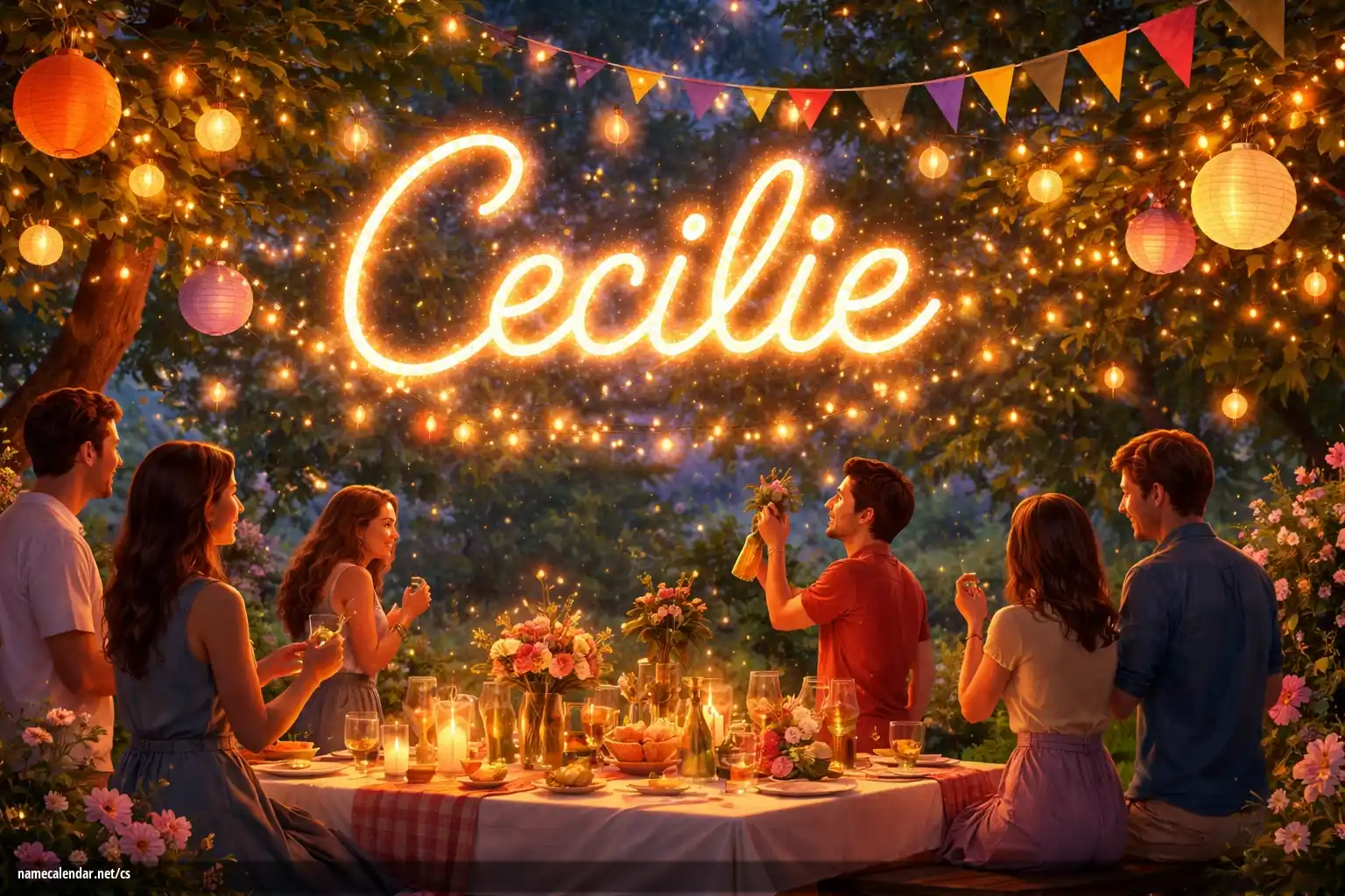 Oslava jmenin a jmenin - Cecilie