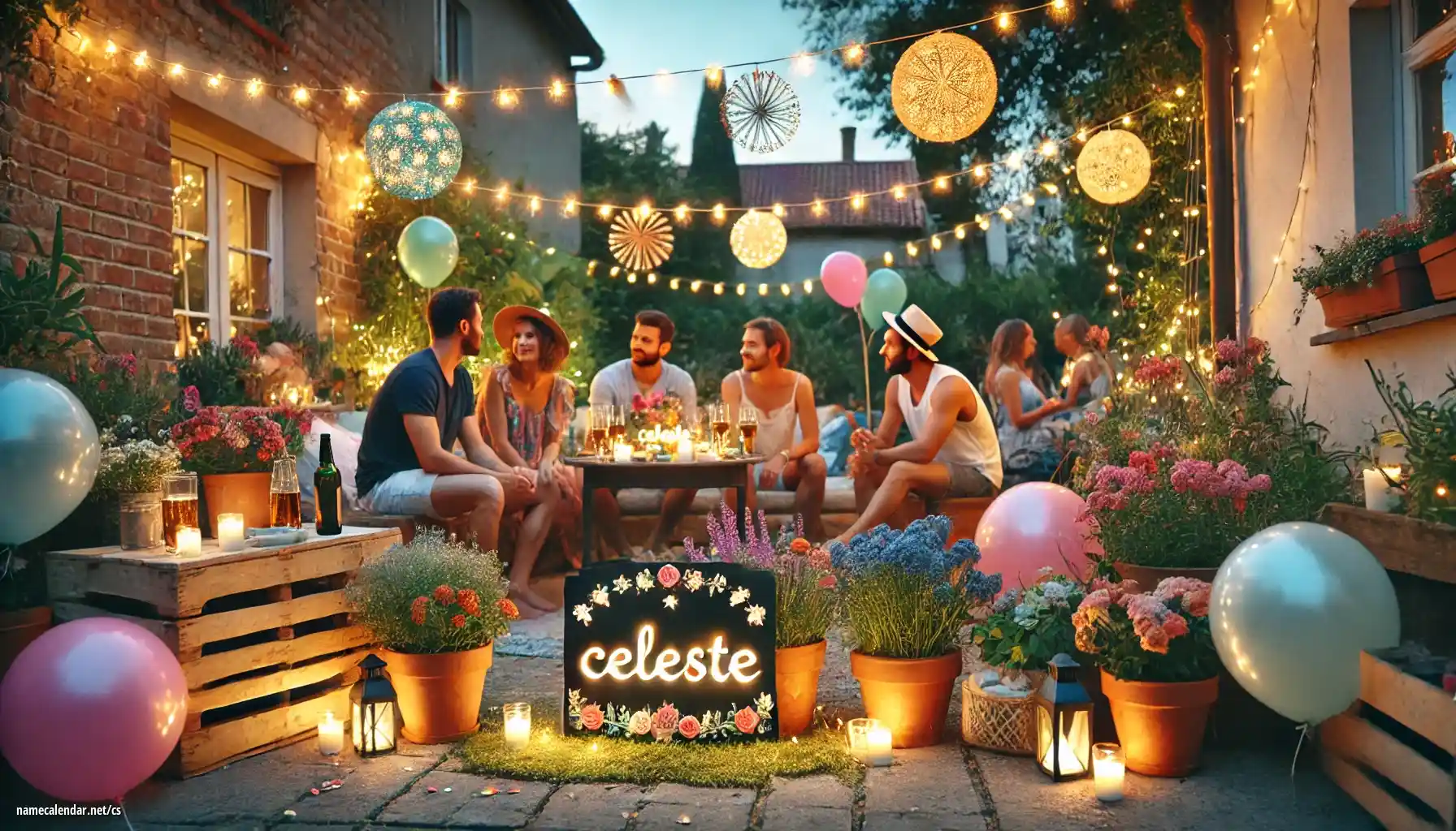 Oslava jmenin a jmenin - Celeste