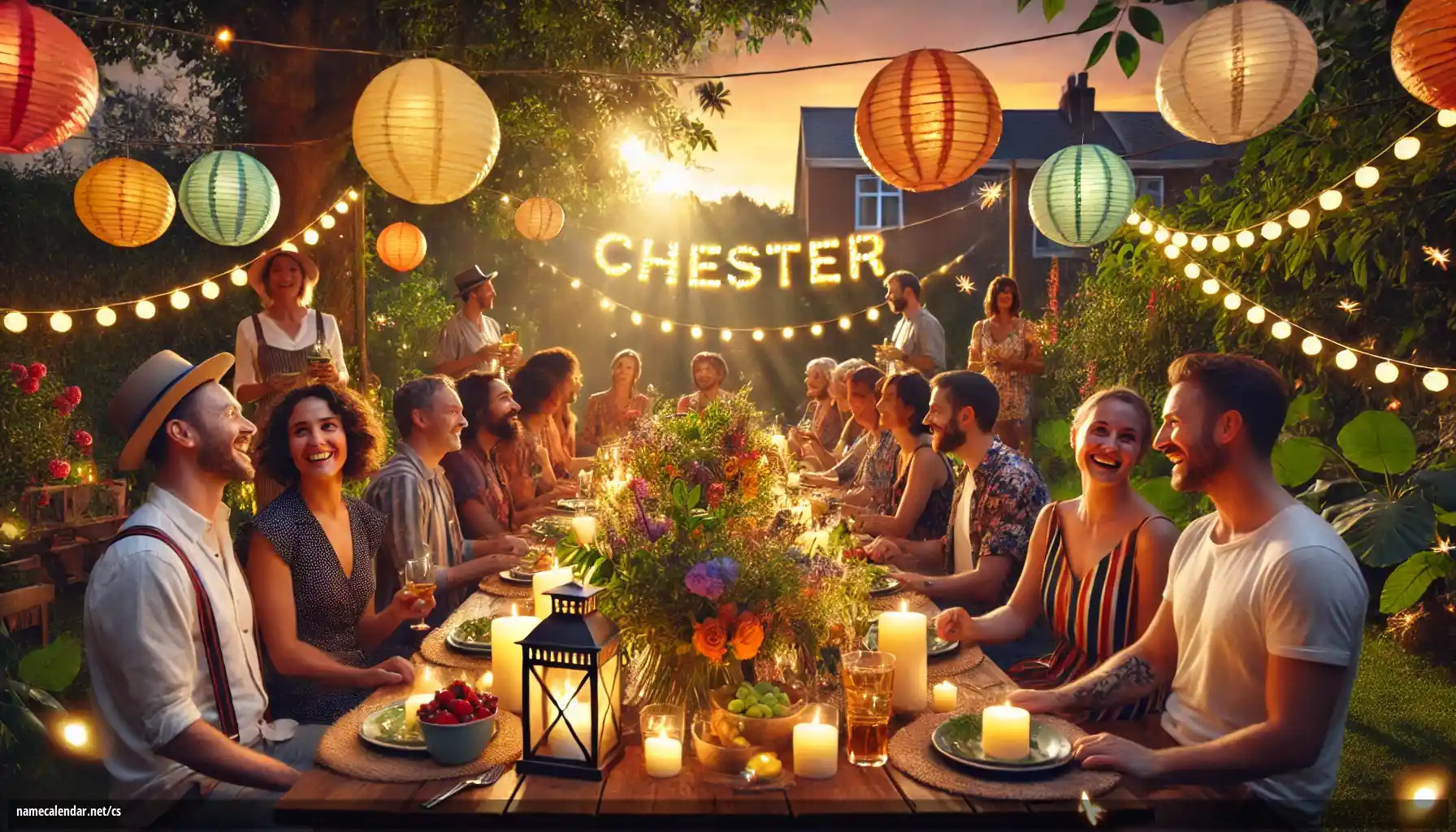 Oslava jmenin a jmenin - Chester