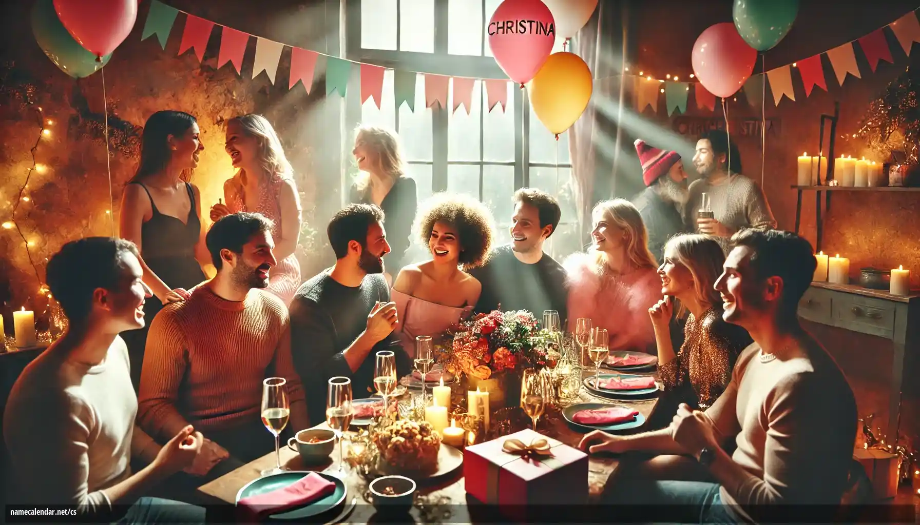 Oslava jmenin a jmenin - Christina