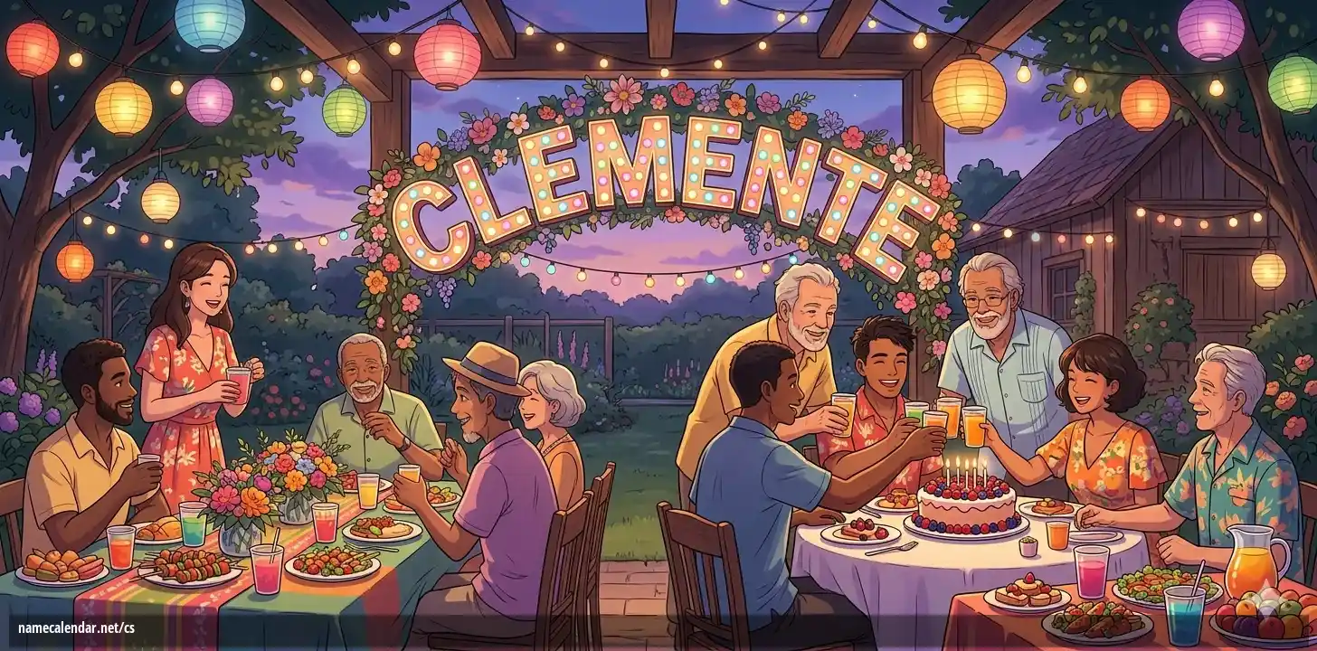 Oslava jmenin a jmenin - Clemente