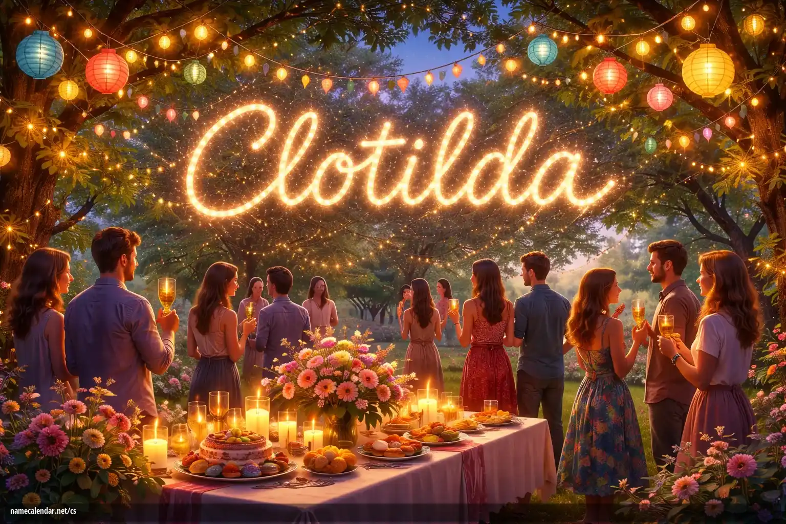 Oslava jmenin a jmenin - Clotilda