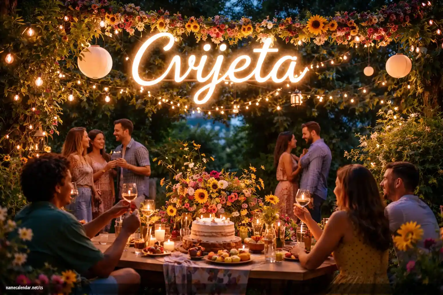 Oslava jmenin a jmenin - Cvijeta