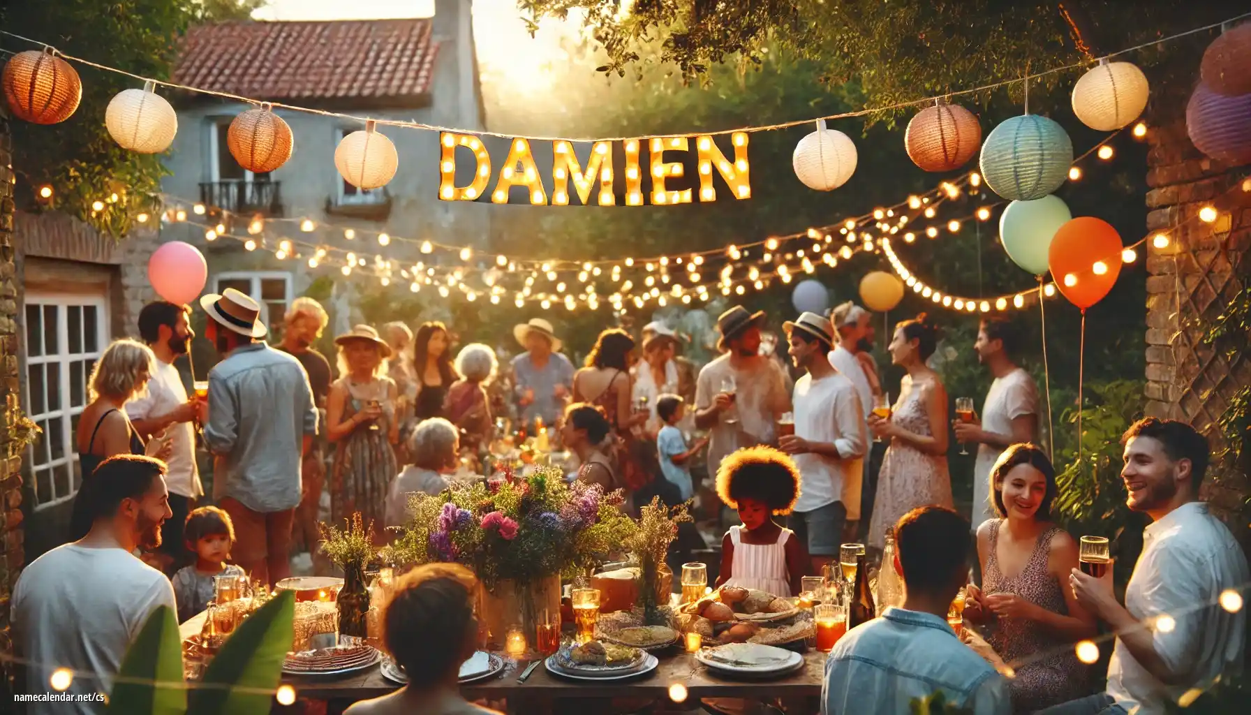 Oslava jmenin a jmenin - Damien