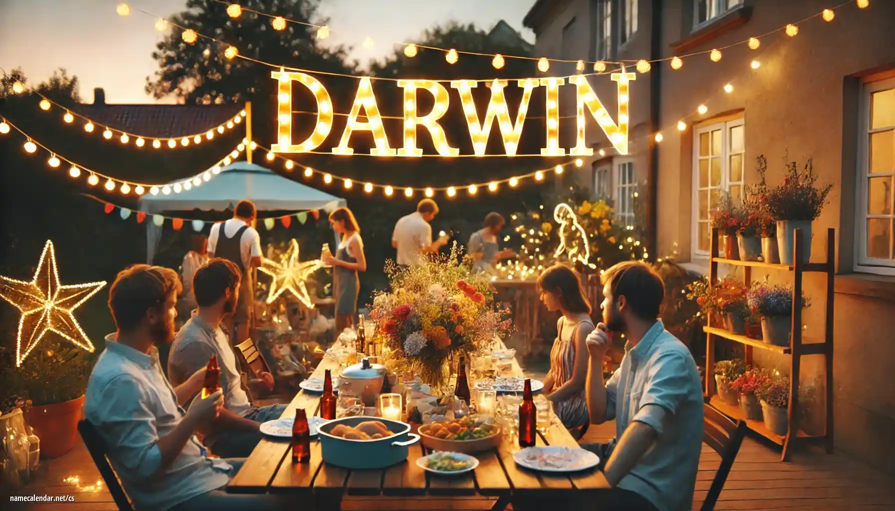 Oslava jmenin a jmenin - Darwin