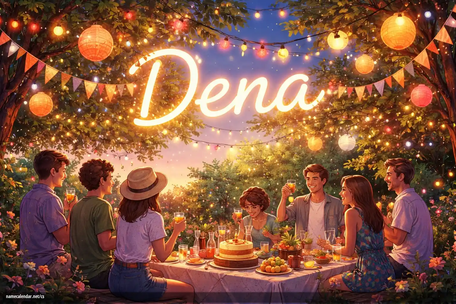 Oslava jmenin a jmenin - Dena