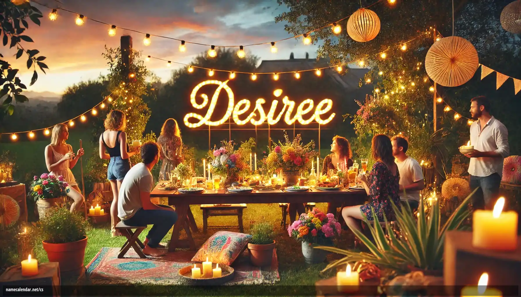 Oslava jmenin a jmenin - Desiree