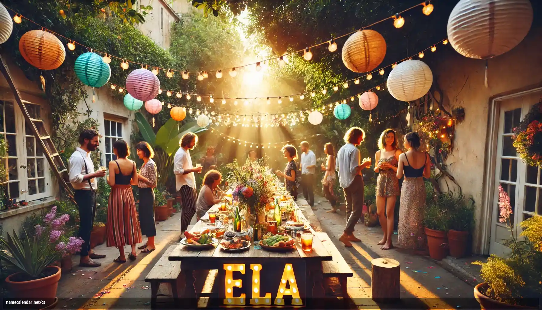 Oslava jmenin a jmenin - Ela