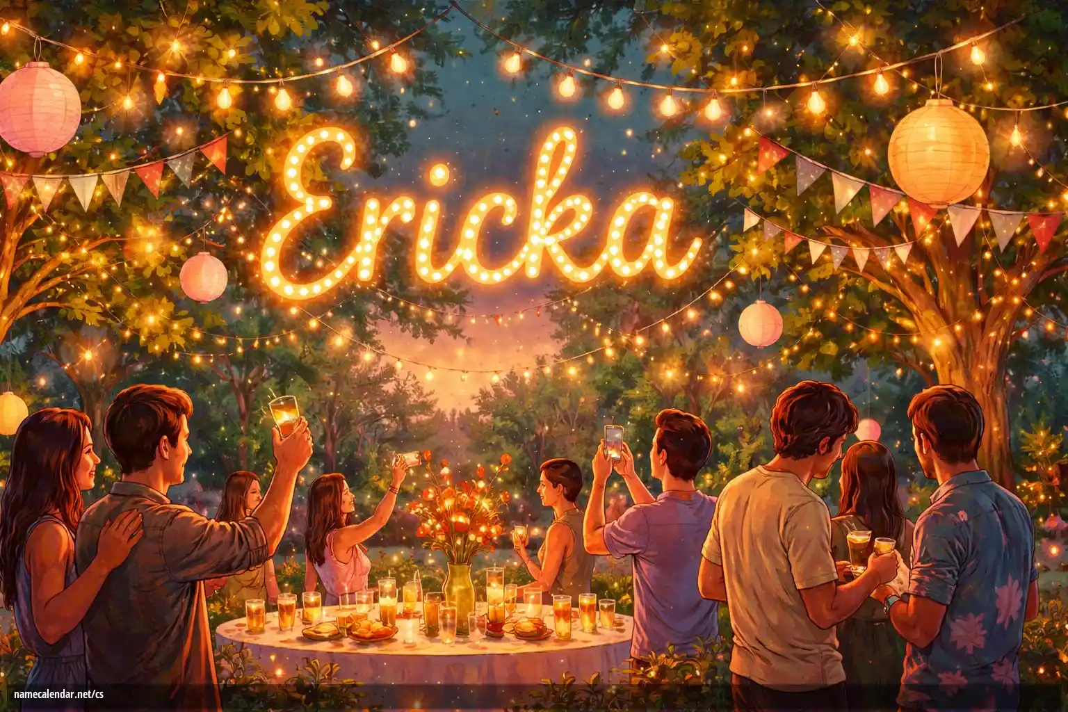 Oslava jmenin a jmenin - Ericka