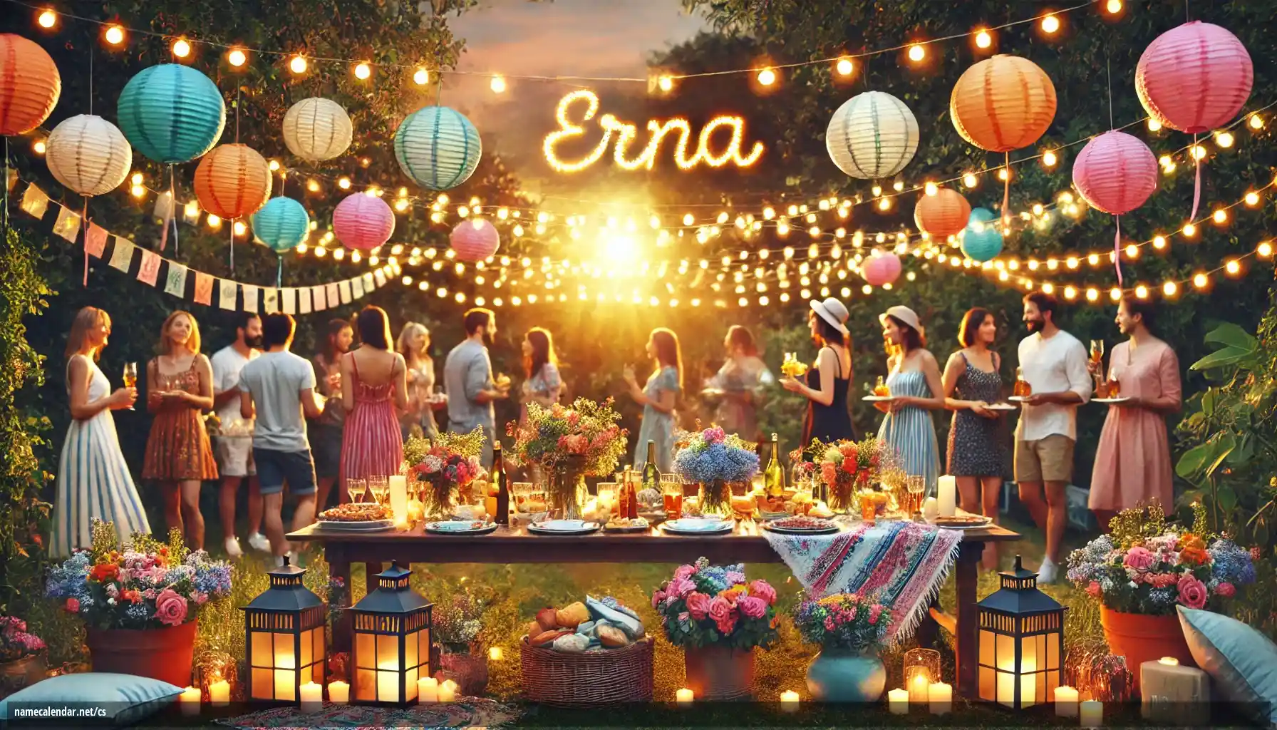 Oslava jmenin a jmenin - Erna