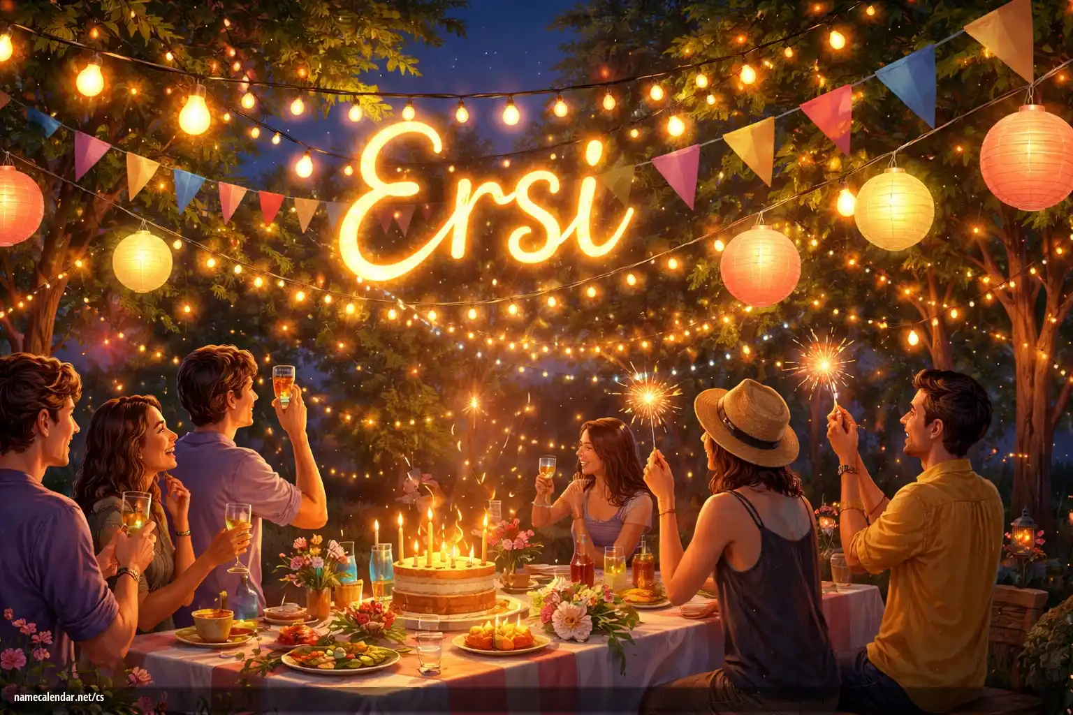 Oslava jmenin a jmenin - Ersi