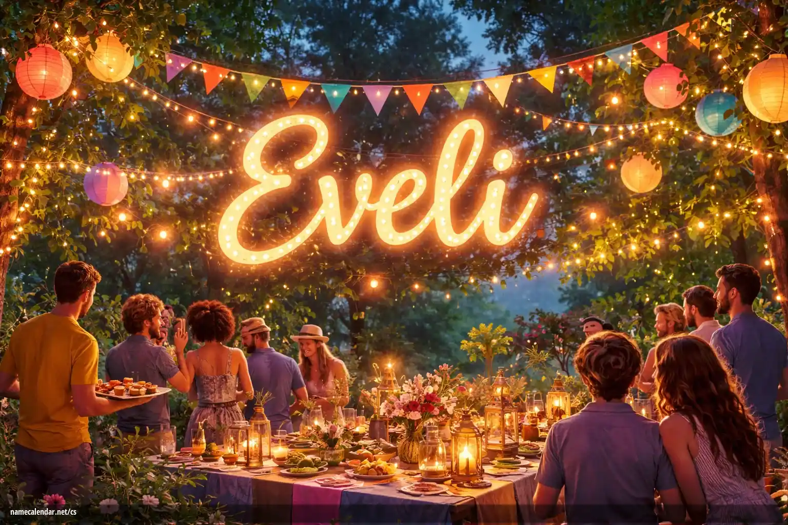 Oslava jmenin a jmenin - Eveli