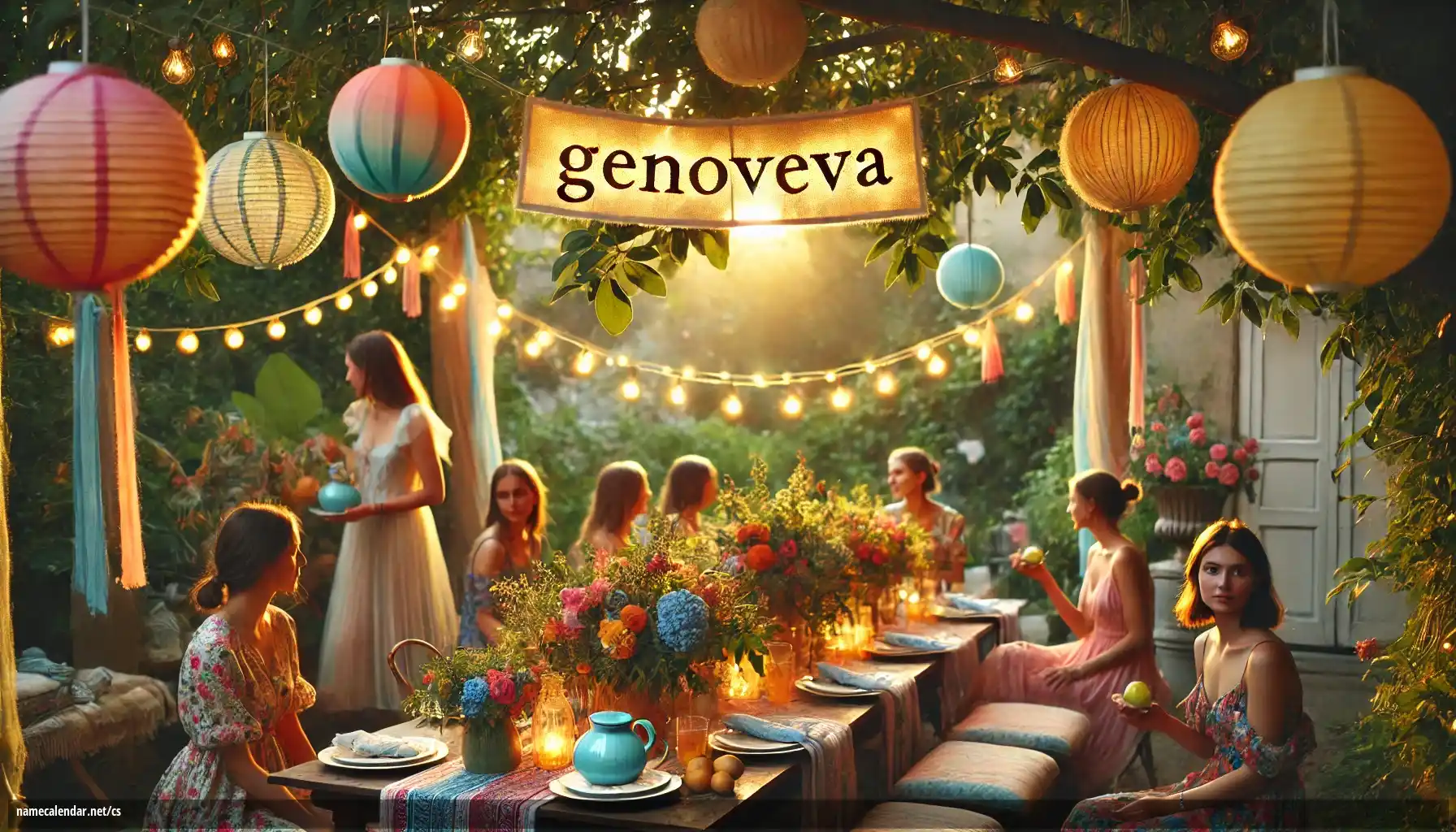 Oslava jmenin a jmenin - Genoveva