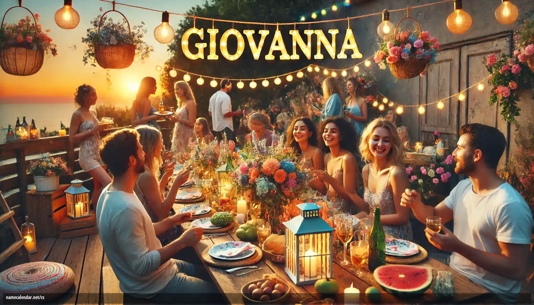 Oslava jmenin a jmenin - Giovanna