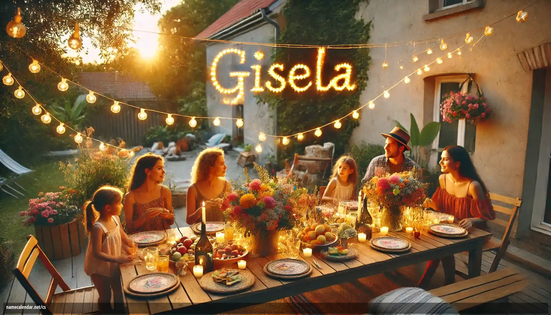 Oslava jmenin a jmenin - Gisela