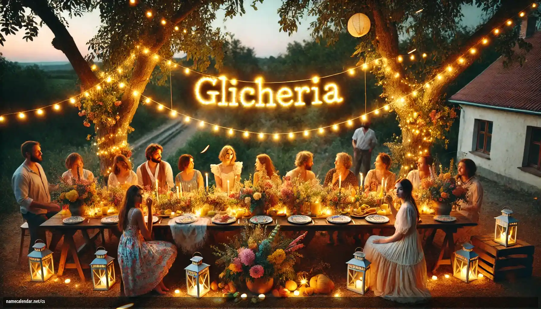 Oslava jmenin a jmenin - Glicheria