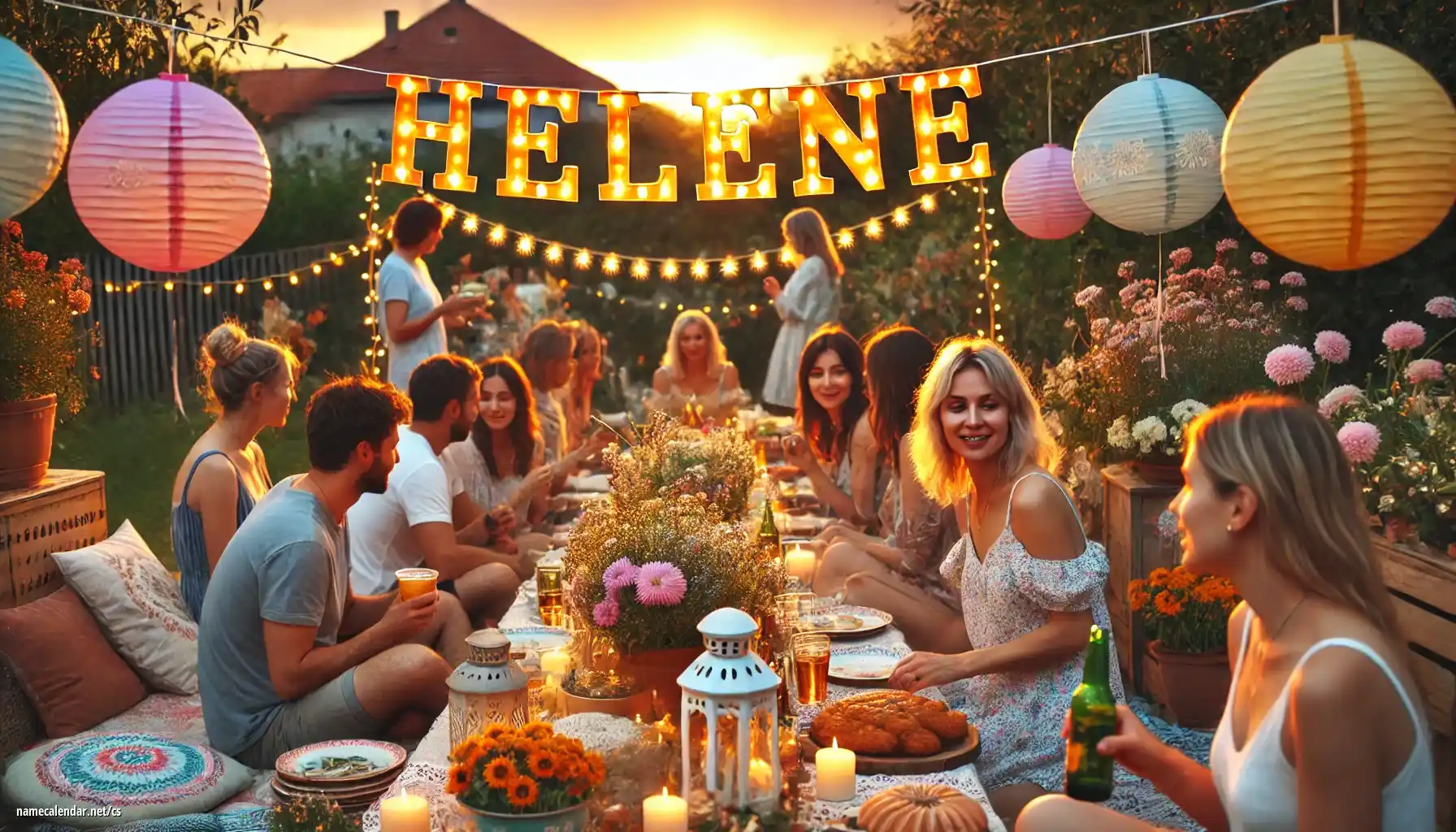 Oslava jmenin a jmenin - Hélène