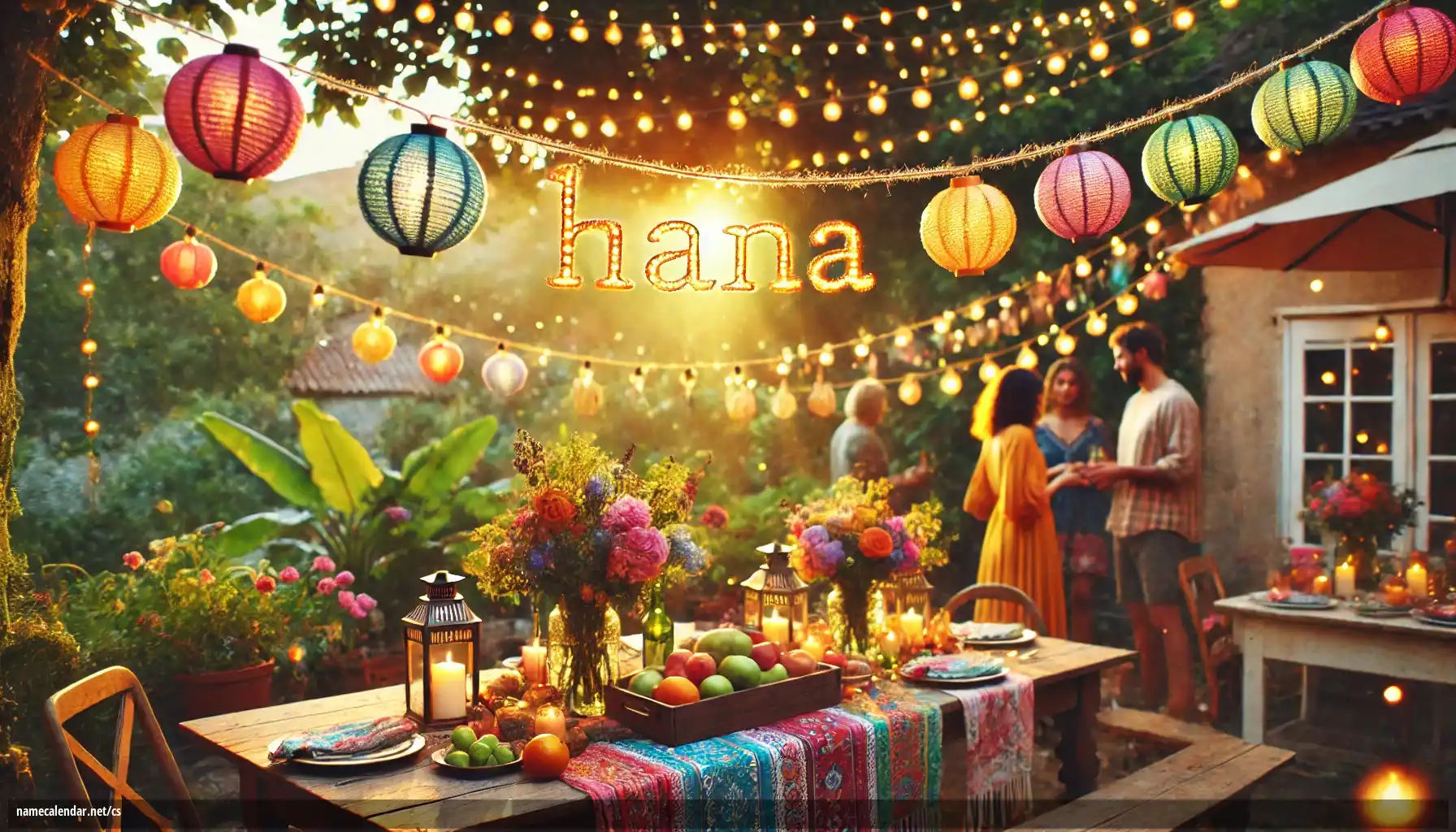 Oslava jmenin a jmenin - Hana